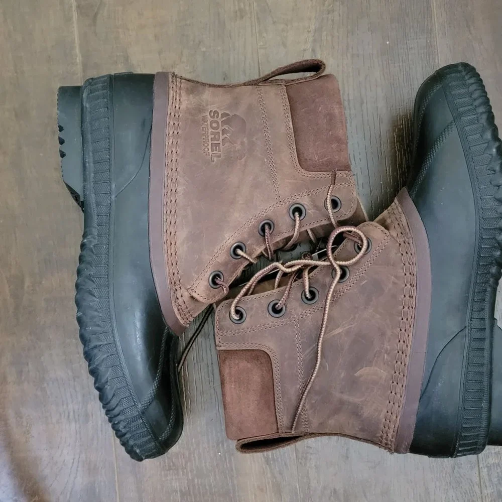 NEW Sorel Cheyanne II Winter Boot Mens 8 Womens 9.5 Waterproof Brown Leather
